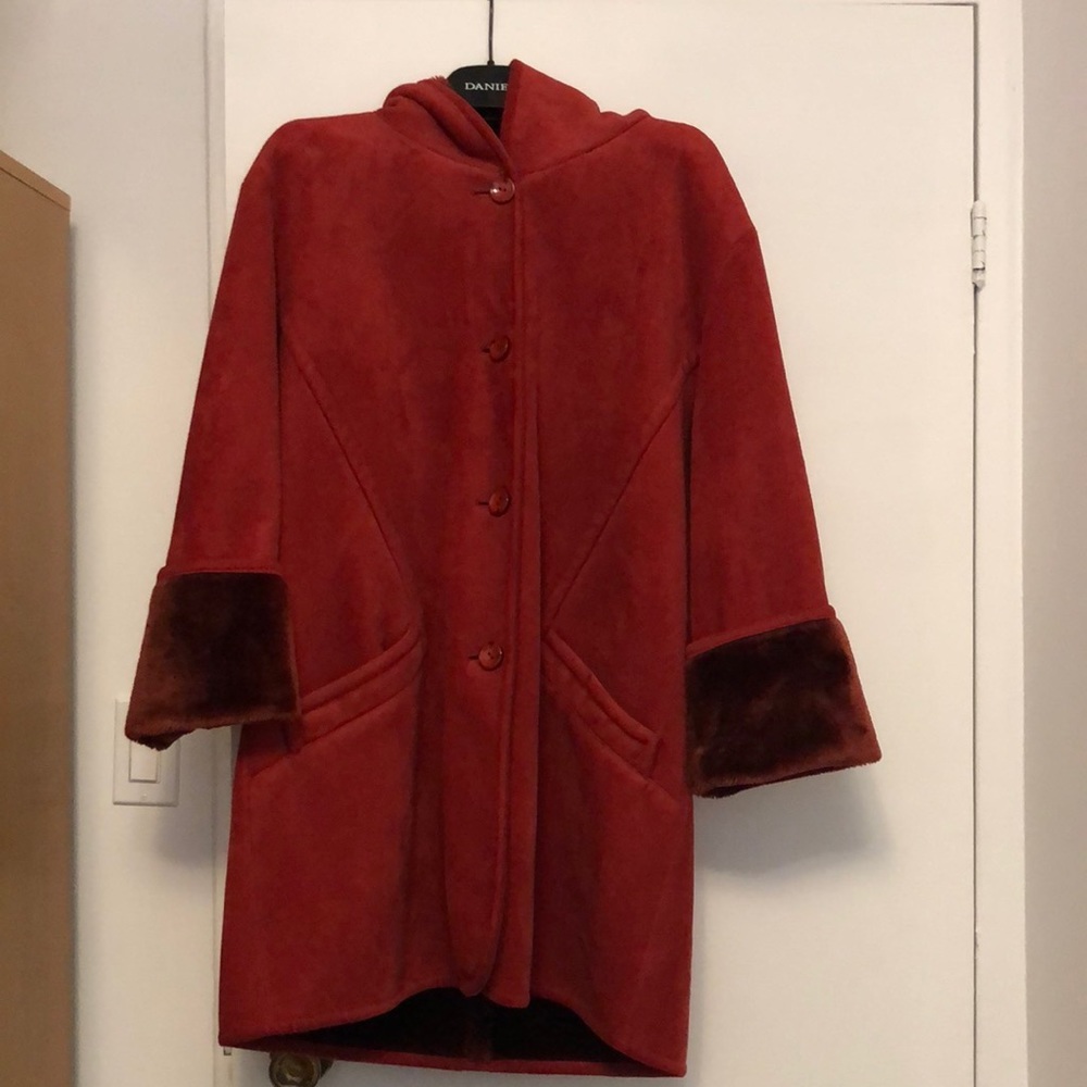 NEW🌹 Red Suede Coat
